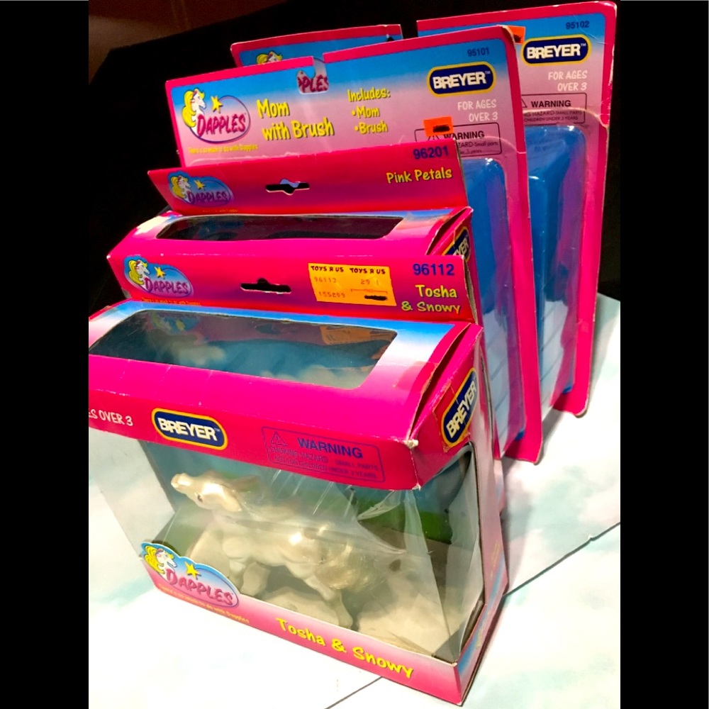 DAPPLES BREYER HORSE 1990s Original Boxes & Brushes